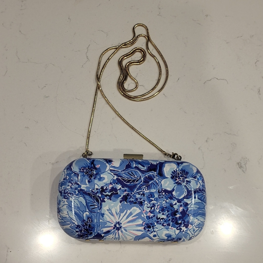 Vintage Lilly Pulitzer Diamond Jubilee Lucite Clutch Pill Box Catch N Keep